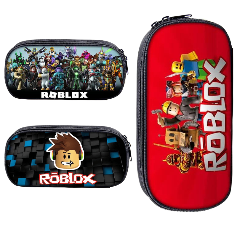 Stationery Warehouse - กล่องเครื่องเขียนลายการ์ตูนเกม Roblox ความจุขนาดใหญ่ กระเป๋าเก็บปากกา ดินสอ ของขวัญวันเกิด