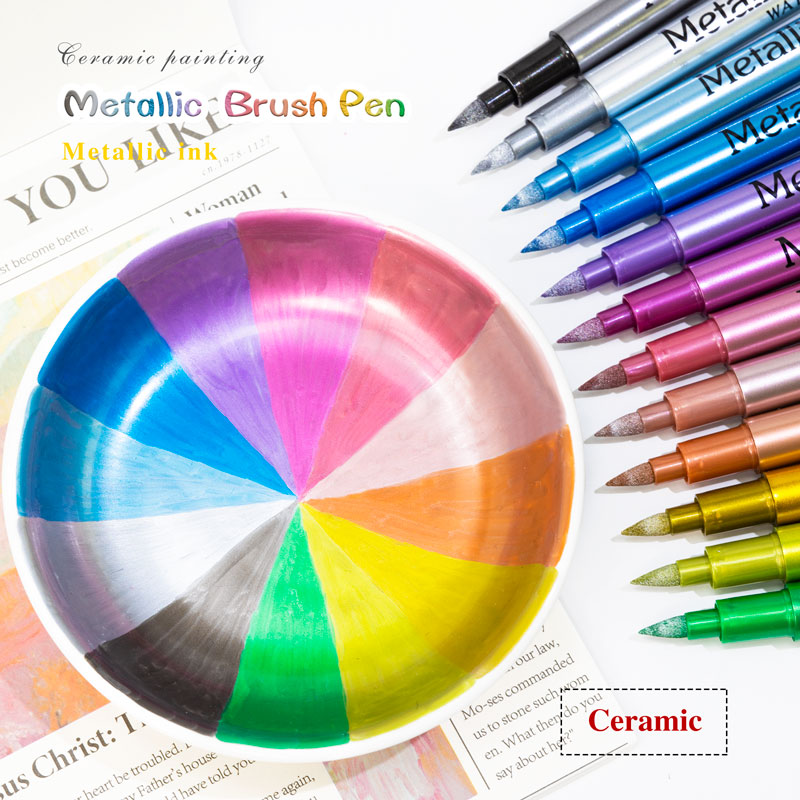 Whiteboard Marker Set - ปากกาสีเมทัลลิกอะคริลิค 24 สี สำหรับหิน ผ้า ไม้