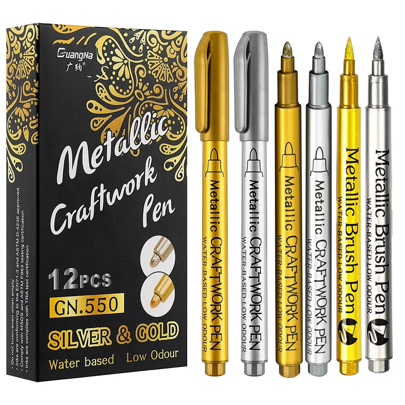 METALLIC MARKER ปากกาชุดทองเงิ - Whiteboard Marker Set บทวิจารณ์และราคา