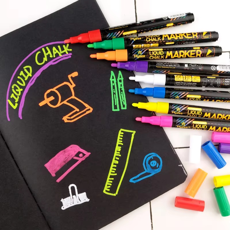 8 pcs Liquid Chalk Markers-ล้า - Whiteboard Marker Set บทวิจารณ์และราคา